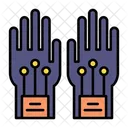Realidad Virtual Guantes De Datos Mano Robotica Icon