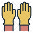 Guantes de limpieza  Icono