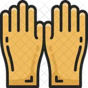 Guantes de limpieza  Icono