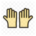 Guantes de limpieza  Icono