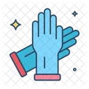 Guantes de limpieza  Icono