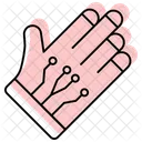 Guantes De Seguimiento Color Sombra Icono De Linea Fina Icon