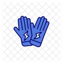 Guantes de electricidad  Icono