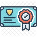 Guarantee Certificate  Icon
