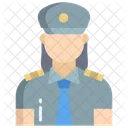 Guard Woman Woman Police Female Guard Icon