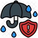 Guarda Chuva Protecao Alerta Icon