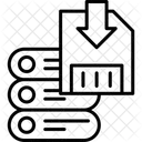 Guardar Descargar Almacenamiento De Datos Icono