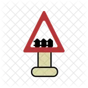 Guarded Level Crossing  Icon