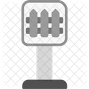 Guarded Level Crossing Level Sign Icon