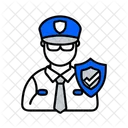 Guardia De Seguridad Proteccion Seguridad Icono