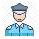 Guardia De Seguridad Vigilante Seguridad Icono