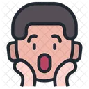 Chico Emoji Guau Icono