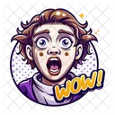Wow Sorprendido Asombrado Icono