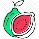 Guava Slice Fresh Fruit Icon