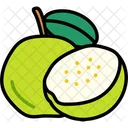 Guava With Half Cut  Icon
