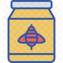 Tarro De Miel Abeja Comida Icono