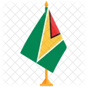 Guyana Bandera De Guyana Bandera De Guyana Icono