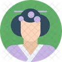 Gueixa Chinesa Japonesa Icon