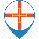 Guernesey Drapeau Monde Icône