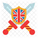 Guerra Britanica Britanico Bandera Icono