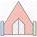 Icone De Couleur Lineaire De Guerre Civile Icon