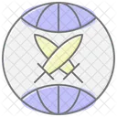 Icone De Couleur Lineaire De La Guerre Mondiale Icon