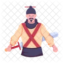 Guerreiro Masculino Lutador Masculino Personagem Masculino Ícone