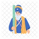 Guerrero Sikh Guerrero Religioso Guerrero Indio Icono