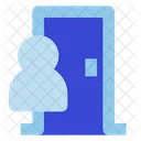 Guest and door  Icon
