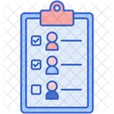 Guest List List Clipboard Icon