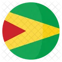 Guiana Bandeira Pais Ícone
