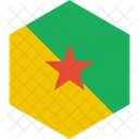 Frances Guiana Bandeira Ícone