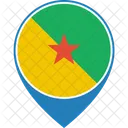 Frances Guiana Bandeira Ícone