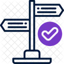 Guide Sign Navigate Steer Icon