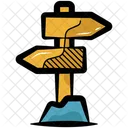 Guide Sign Guidepost Milepost Icon