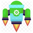 Guided Missile Startup Rocket Icon