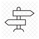 道標、標識、建物 アイコン