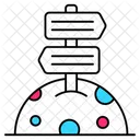 Guidepost Sign Choice Icon