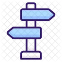 Guidepost Direction Board Icon