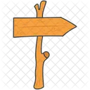 Guidepost Signpost Roadside Sign Icon