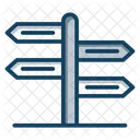 Guidepost Signpost Direction Post Icon
