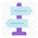 Guidepost Direction Board Icon
