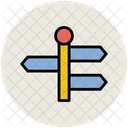 Guideposts Street Sign Icon