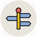 Guideposts Street Sign Icon