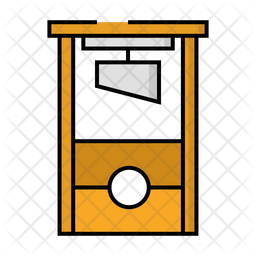 Guillotine Icon - Download in Colored Outline Style