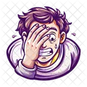 Guilty Ashamed Reaction Icon