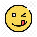 Guinando Un Ojo Tonto Estupido Icono