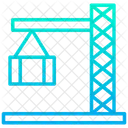 Guindaste Construcao Porto Ícone