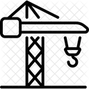Guindaste De Construcao Porto Maquina Ícone