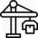 Guindaste Logistico Guindaste Industrial Terminal De Guindaste Ícone